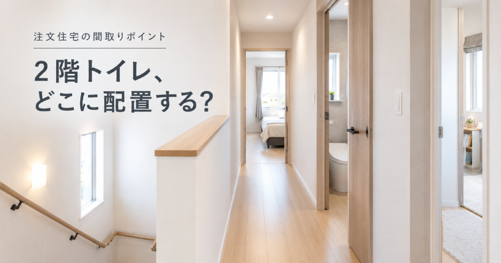 2階トイレの配置を考える